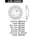 thumbnail image 2 of Centric 128.35099 Centric Premium OE Style Cross-Drilled Disc Brake Rotors Fits select: 2007-2008 MERCEDES-BENZ S, 2009-2011 MERCEDES-BENZ S 550, 2 of 3