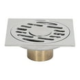thumbnail image 4 of Shower Grate, Large Displacement Gravity Spring Design Integrated Design Floor Drain Copper  For Bathroom S, 4 of 8