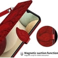 thumbnail image 7 of Compatible with Samsung Galaxy A15 5G Wallet Case Women Leather Flip Phone Case with Wrist Strap Magnetic Adjustable Stand Protective Case for Samsung Galaxy A15 5G Life Tree Red, 7 of 7