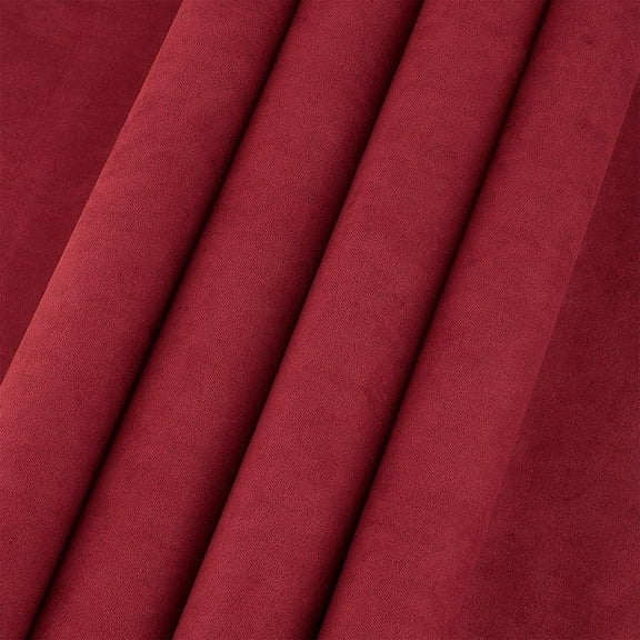 1 Box 1 Sheet DIY Faux Suede Fabrics with Paper Back for Book Binding Dark Red 430x1000x0.3mm