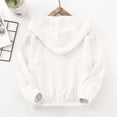 thumbnail image 6 of Jalioing Girls Sun Jacket Lightweight Zip Up Hooded Jacket Spring Fall Windproof Outdoor Jacket with Pocket 3-16 Years, 6 of 9