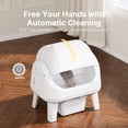 thumbnail image 2 of PetPivot AutoScooper 12 Self Cleaning Cat Litter Box, Automatic Litter Box with Open Top, Safety Sensors, Anti-Pinch, Easy Step, White, 2 of 9
