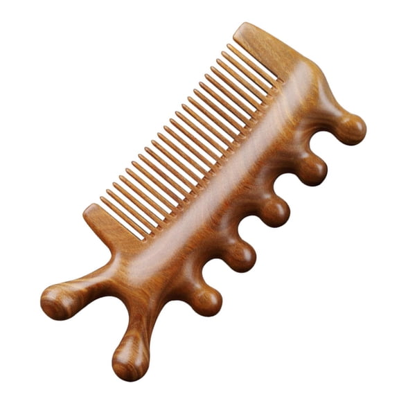 Scalp Massage Comb, Gua Sha Scraping Massage Tool, Portable Manual Wooden Relaxation Guasha Scalp Comb, Wide Hair Comb for Body Face Legs