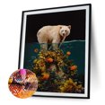 thumbnail image 1 of Cuadros Decorativos 5D DIY diamante pintura oso completo taladro Rhinestone mosaico arte imagen para el hogar Tmvgtek embutido en tela, 1 of 9
