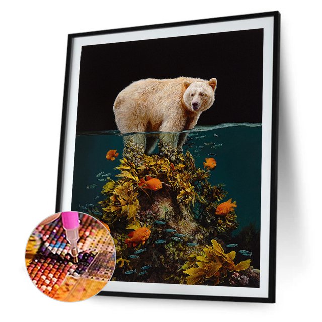 Cuadros Decorativos 5D DIY diamante pintura oso completo taladro Rhinestone mosaico arte imagen para el hogar Tmvgtek embutido en tela