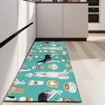 thumbnail image 4 of Husky and Coffee Kitchen Rug Mat,Kitchen Runner Rugs Non Skid Washable,Decorative Kitchen Floor Mats for Kitchen,Sink,Laundry,17"X47", 4 of 5