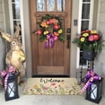 thumbnail image 6 of Spring Summer Door Mat,Flower Floral Butterfly Indoor Outdoor Non-Slip Doormat,Entryway Front Porch Farmhouse Spring Welcome Door Mat Colorful for Entrance Decor,30" x 17", 6 of 6