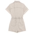 thumbnail image 5 of SRZYMJ Casual Womens Jumpsuit Stylish Women's Denim Jumpsuit Casual Summer Short Sleeve Romper Featuring Functional Pockets And Comfortable Straight Leg, 5 of 5