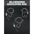 thumbnail image 7 of BLUEWING Fishing Grouper Rig Saltwater Fishing Bottom Rig with 2/4/6/8oz Egg Sinker Weight, Mono Line and Stainless Steel Circle Hook Offshore Big Game Fishing Rig, 7 of 7