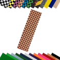 thumbnail image 1 of Turbo 9 x 33 Inch Skateboard Grip Tape Sheet Orange Checkerboard, 1 of 10