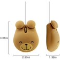 thumbnail image 4 of Ratón con cable USB, forma de oso animal lindo, ratón con cable, mini ratones ópticos portátiles, ratón de ordenador de dibujos animados, 3 botones para ordenador portátil, PC de escritorio, 4 of 7