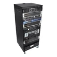 thumbnail image 4 of Rockville RR24U 24U Live Sound/Recording Studio Rack Case, 440lb Load, Front & Rear Rack Rails, Reversible Threaded/Square Hole Rails, 3 Locking Caster Wheels, Steel Construction, 4 of 9