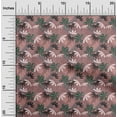 thumbnail image 2 of oneOone Cotton Cambric Dark Rose Brown Fabric Tropical Quilting Supplies Print Sewing Fabric By The Yard 56 Inch Wide, 2 of 5