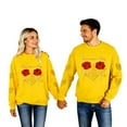 thumbnail image 1 of Chandails pour Couple, Tenues Assorties à Imprimé de Cœur Rose, Hauts Décontractés et Tendance à Col Rond à Manches Longues pour la Saint-Valentin, Tenue d'Hiver et de Printemps, 1 of 9