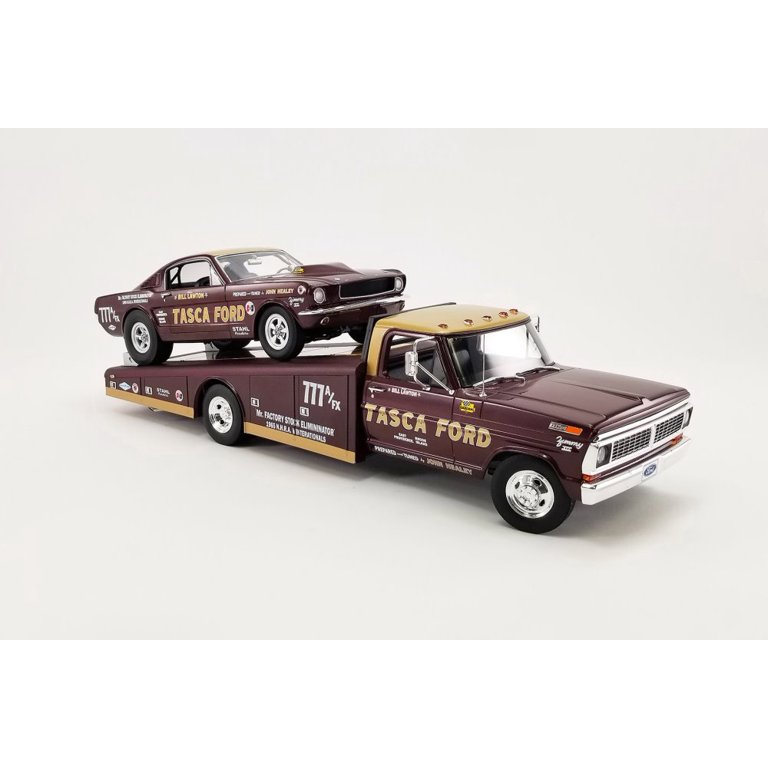 ACME 1:18 - 1970 Ford F-350 Ramp Truck – Gulf Racing Team