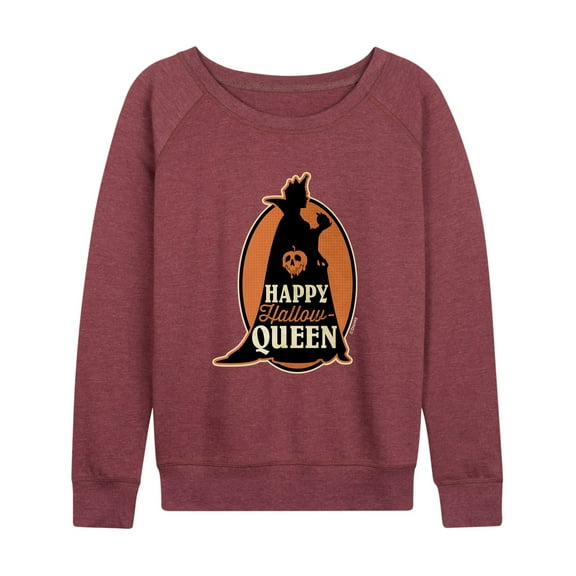 Disney Villains - Happy Hallowqueen - Women's Lightweight French Terry Long Sleeve Shirt