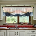 thumbnail image 3 of Yayeee Kitchen Curtains Tier Set of 2 Light Filtering 57"x24" Over Sink Window Panels, Abstract Landscape, 3 of 7