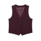 thumbnail image 3 of HH TRAF 2024 Conjunto de mujer vino tinto escote en V sin mangas blusa de un solo pecho + pantalones largos de cintura alta con cremallera trajes de otoño mujer moda, 3 of 5