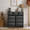 thumbnail image 2 of Sorbus Commode en Tissu à 9 Tiroirs pour Chambre - Haute Commode de Rangement pour Vêtements, Garde-Robe Autoportante Portable avec Tiroirs en Faux Bois, Rangez Vêtements, Désordre, Linge., 2 of 4