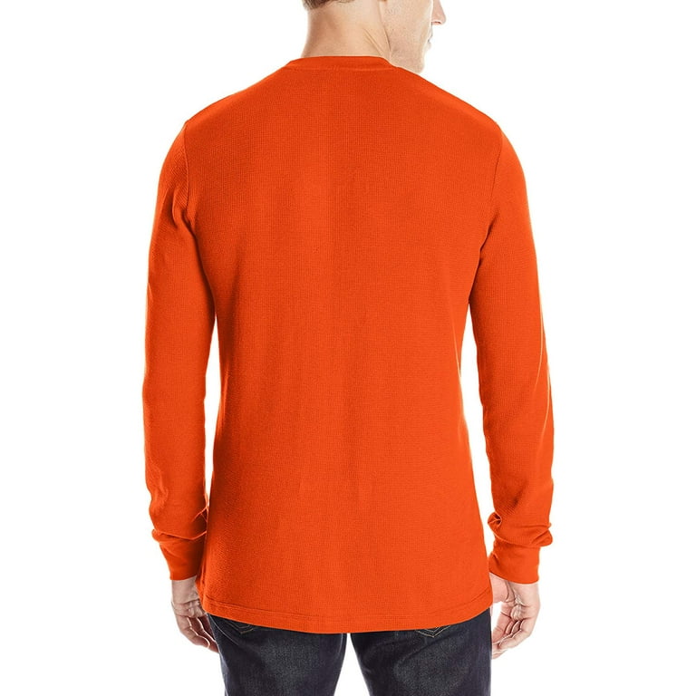 U.S. Polo Assn. Mens Long Sleeve Crew Neck Thermal Shirt Harvest Orange M