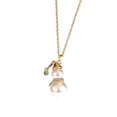 thumbnail image 4 of Set of 2 Christmas Snowman pendant necklace Imitation Pearl Necklace Sweater, 4 of 5