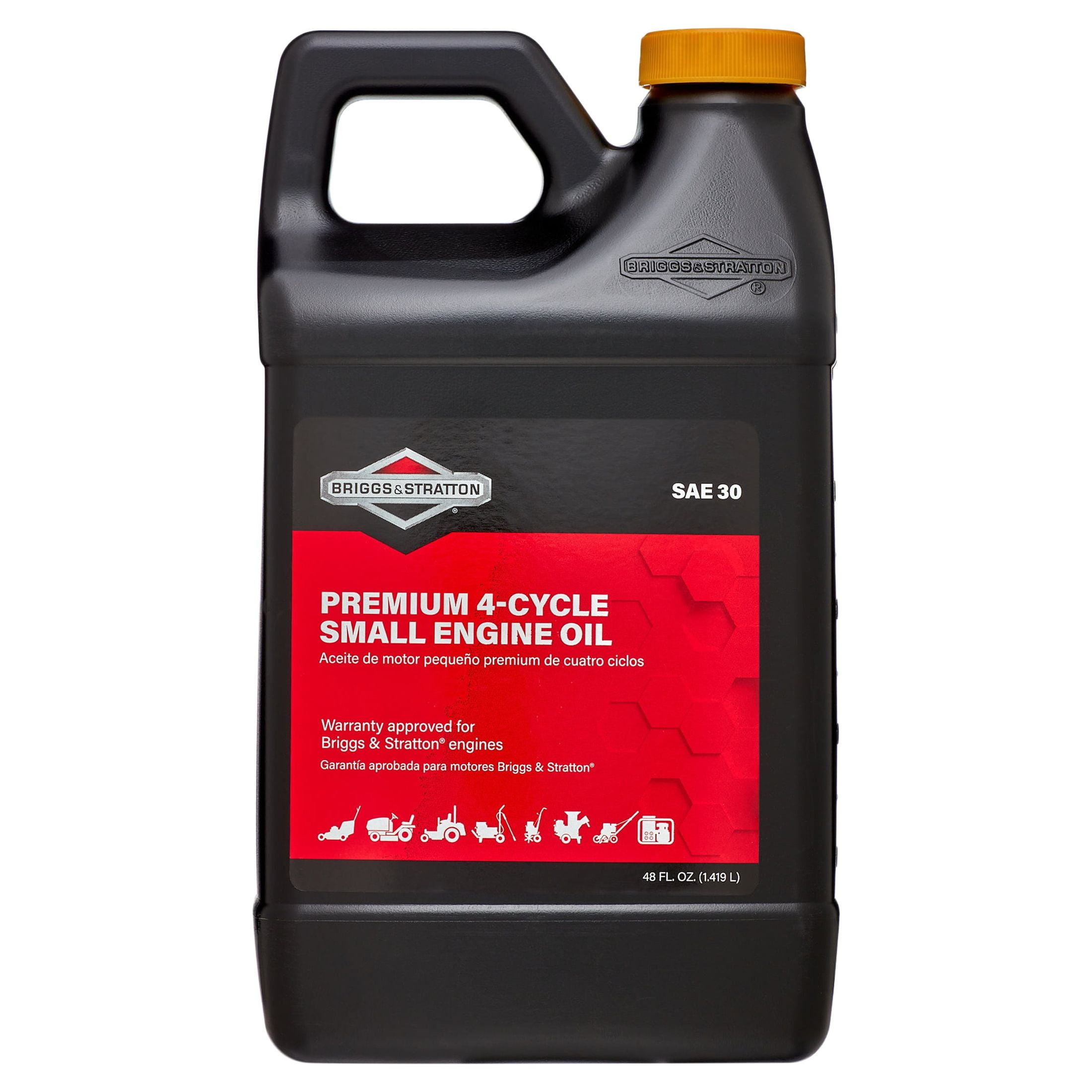 (2 pack) Briggs & Stratton 4-Cycle 48 oz Oil SAE-30 for Small Engines