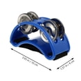 thumbnail image 4 of Phenofice 2Pcs Foot Tambourine Bells Musical Toys Plastic Blue for Performance Use, 4 of 8