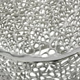 thumbnail image 4 of DecMode 19" x 16" Silver Aluminum Metal Abstract Coral Accent Table, 1-Piece, 4 of 7