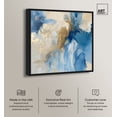 thumbnail image 2 of Head In The Clouds Blue Abstract Canvas Wall Art by Art Remedy, Black Floater Frame, 16"x16", 2 of 7