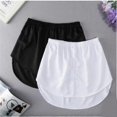 thumbnail image 4 of Shirt Extenders Layering Fake Top Lower Sweep Shirt Extender Asjustable Mini Skirt For Women, 4 of 4