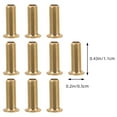 thumbnail image 4 of HEALEEP 10Pcs Ferrule Fitting Compression Fitting Durable Pneumatic Systems, 4 of 8