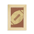 thumbnail image 1 of Football Sport Illustration Brown Pattern Desktop Display Photo Frame Picture Art Painting 5x7 inch, 1 of 3