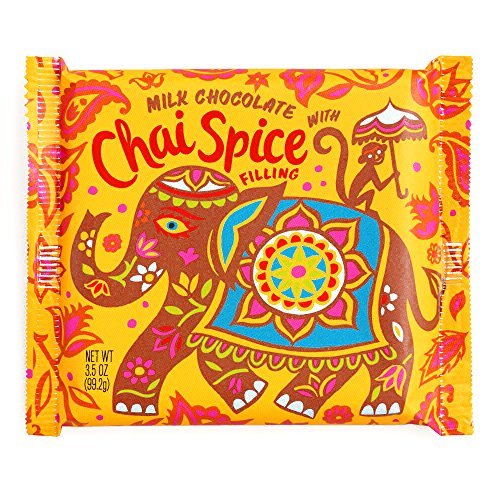 Chai Tea Milk Chocolate Bar 3 oz each (3 Items Per Order)