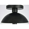 thumbnail image 5 of Eclipse 1 Light Black Flush Mount With Clear Glass, 5 of 5