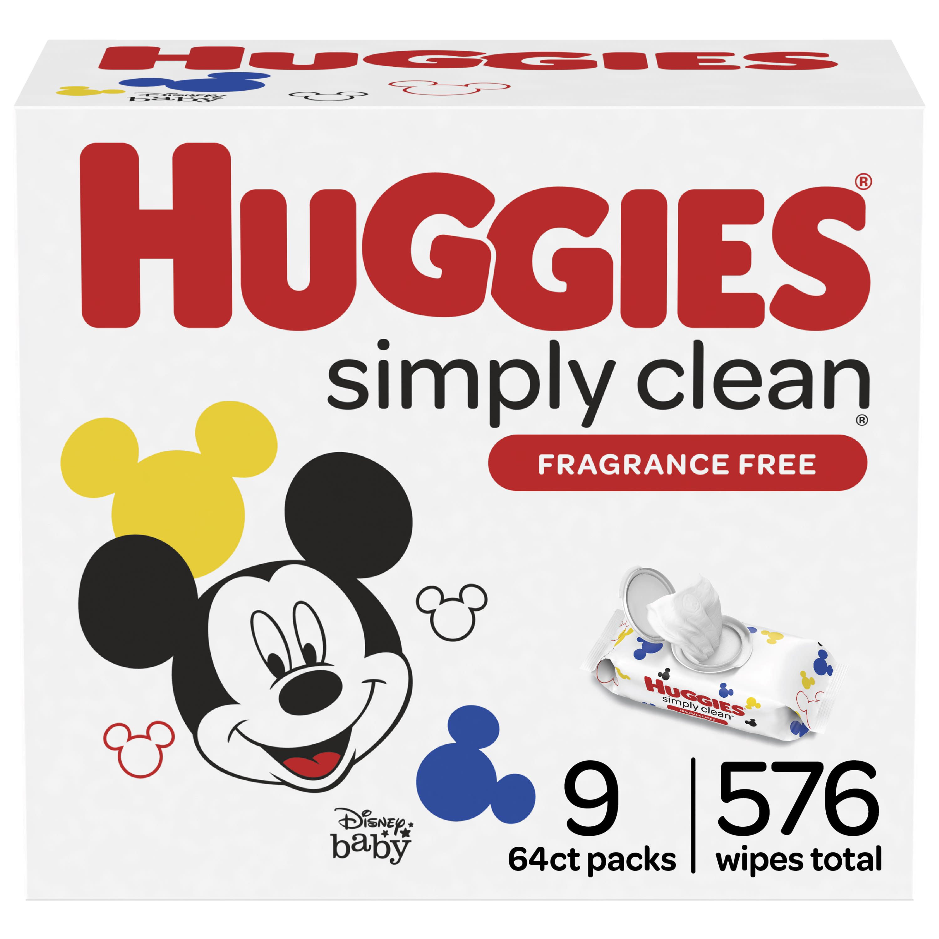 HUGGIES Simply Clean Fresh Scented Baby Wipes Soft Pack 576 Count 