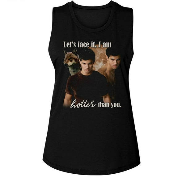 Twilight I Am Hotter Than You Black Women's Muscle Tank Top T-Shirt