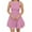Pink, variant on Summer Dresses for Women 2025, Women's Solid Ruffle Hem Neck Mini Dress Sleeveless Ruched Corset Short Party Dresses(Black,S)