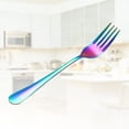 thumbnail image 3 of 6pcs Stainless Steel Western Food Serving Forks Creative Colorful Dinner Forks Premium Tableware for Home Kitchen, 3 of 6