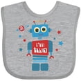 thumbnail image 3 of Inktastic Robot 2nd Birthday Boys Baby Bib, 3 of 4