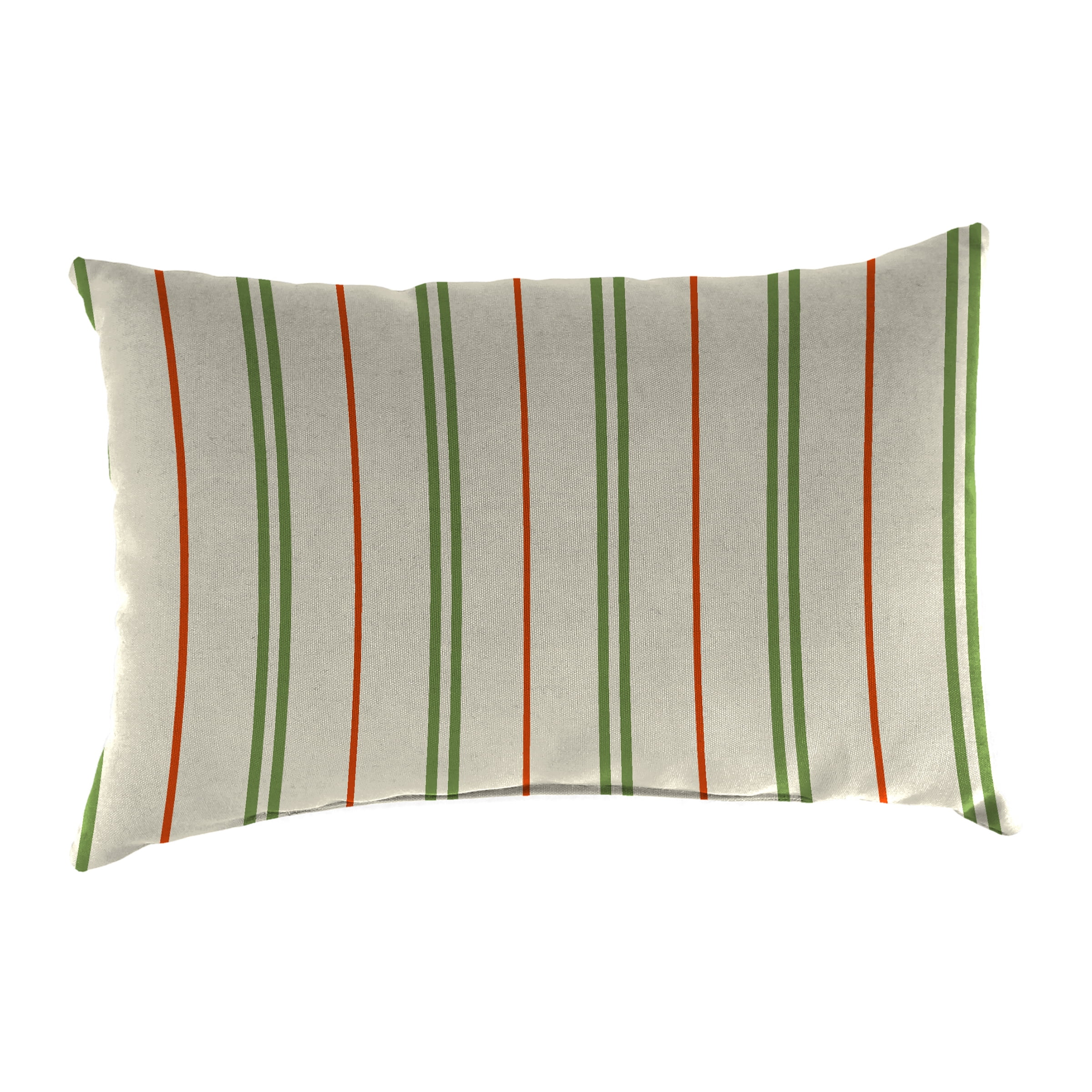 Jordan Manufacturing 12" x 18" Gallan Cedar Grey Stripe Rectangular Outdoor Lumbar Throw Pillow (2 Pack)