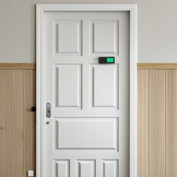 SOPOTUTU 2-Pack Sliding Door Sign Black Privacy Indicator for Home Bathroom Office Occupied Vacant