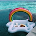thumbnail image 5 of Flotador inflable de verano para beber cerveza, mesa enfriadora, flotador para jugar en el agua, bandeja para cerveza, cubo para fiestas, portavasos para fiestas en la piscina, 5 of 5