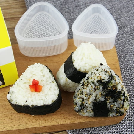 

2pcs Sushi Mold Onigiri Rice Ball Bento Press Maker Mold Triangle Sushi Make Mold DIY Tools Utility Kitchen New