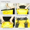 thumbnail image 5 of YUMQUA Waterproof Dry Bag Backpack for Women Men 5L/10L/20L/30L/40L Roll Top Water Proof Storage Bags for Kayaking Boating Swimming Hiking Camping Fishing, Yellow, 5 of 7
