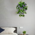 thumbnail image 4 of Artificial Morning Glory Hanging Flowers - 65cm Realistic Silk Plastic UV-Resistant Outdoor/Indoor Decor, 200g Multibunch for Pots and Gardens, 4 of 7