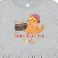 thumbnail image 4 of Inktastic Bring Back the 90s Cool Orange Cat Girls Toddler Dress, 4 of 5
