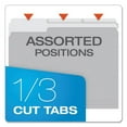 thumbnail image 3 of "Colored File Folders, 1/3-Cut Tabs, Letter Size, Gray/light Gray, 100/box | Bundle of 5 Boxes", 3 of 7