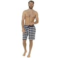 thumbnail image 1 of Foxbury - Pantalones Cortos Diseño Cuadros para Hombre - Pack de 2 (Marino, Negro), 1 of 2