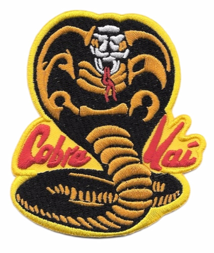 Karate Kid Cobra Kai Logo 3 3/4 Inches Tall Embroidered Iron On Patch ...