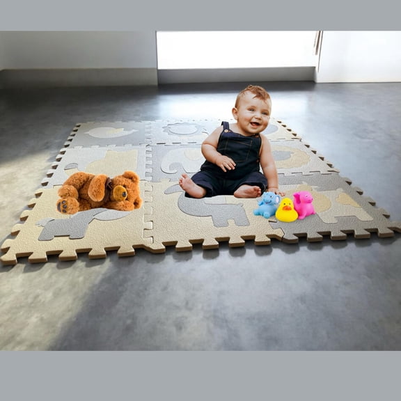 Tapete Infantil Didáctico de Foamy Para Bebé y Niños Armables 90 x 90 cms